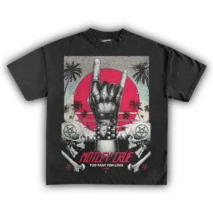 Motley Crüe Too Fast For Love 1981 Vintage Graphic Tee T-shirt Unisex Cotton Crewneck Casual