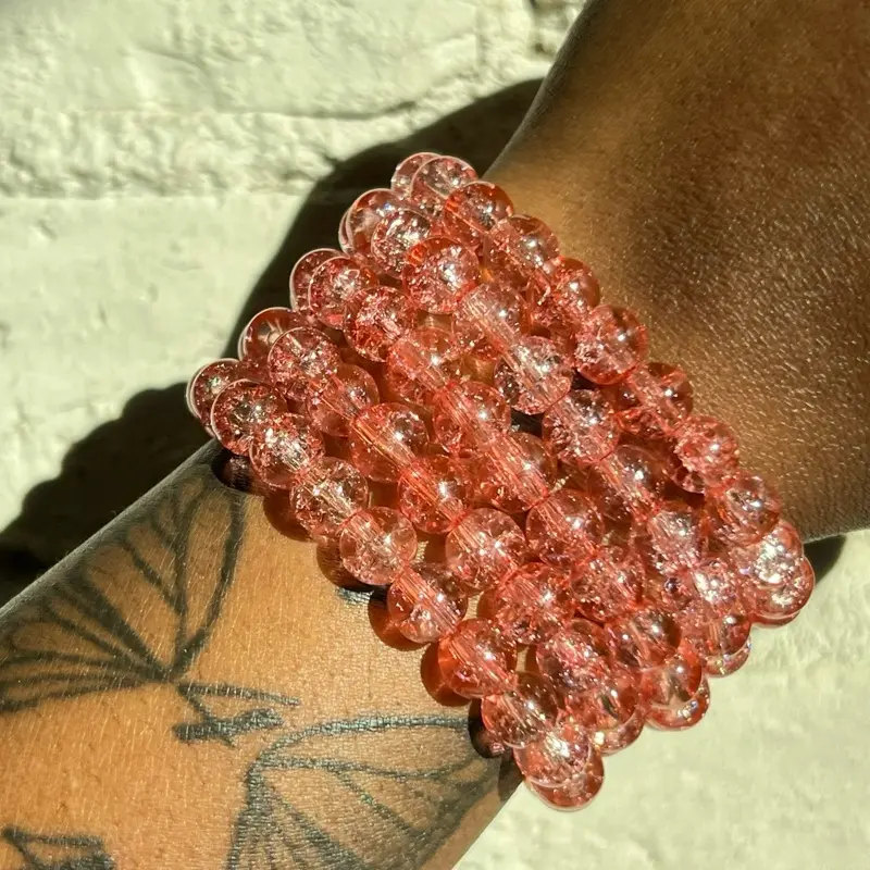 “Strawberry” Beaded Bracelet