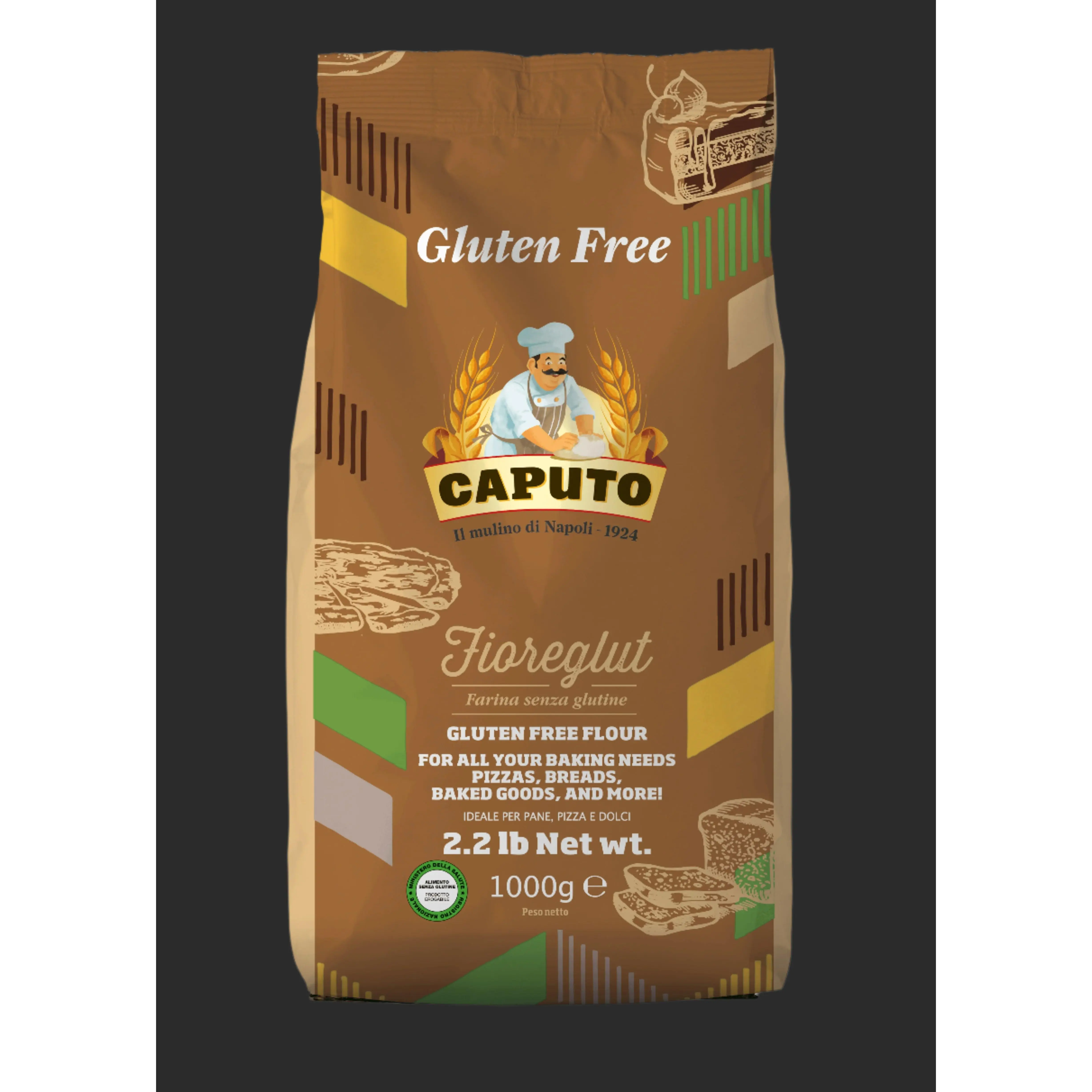 Caputo Gluten Free Flour FioreGlut - Full Case - Pack of 12 (26.4 LBS)