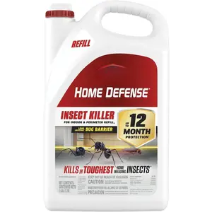 Home Defense Insect Killer for Indoor and Perimeter Refill2, Controls Ants, Roaches, Spiders and More, 1 gal