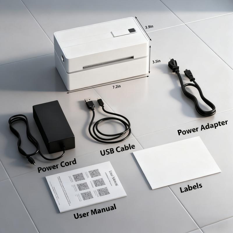 Bluetooth Label Thermal Printer 4x6, Wireless Shipping Parcel Printer, Compatible with Phone/PC & Mac, Supports USPS/UPS/Shopify/Amazon/Etsy & More, Ideal for Small Business/Home Office