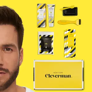 Beard & Hair Dye Kit -  Medium Brown Color Cream Haircare