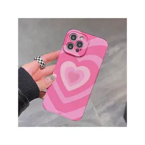 Pink Girl Heart All Inclusive Seismic Resistant Film Hard Phone Case For Iphone 11/12/13/14/15/16/PLUS/PRO/PROMAX Gift Protective Cover Gift For Men And Women