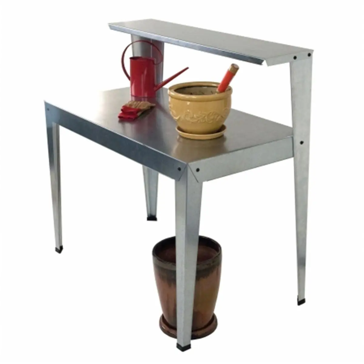212 MAIN Galvanized Poly-Tex Potting Workstation - Outdoor Durability, Weatherproof, Easy-Build, Large Top, Smooth Surface