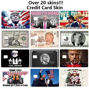 3 Pcs Trump Credit Card Sticker Waterproof Viny debit skin card cover ebt,Trump 45-47 President Card Stickers,gift for Trump supporters