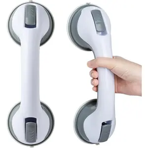 2 Pack Shower Grab Bar – Heavy Duty Suction Handles for Bathtub & Shower – Safety Bars for Seniors, Kids & Disabled – Non-Slip Bathroom Handle – No Drill Installation – Strong Hold