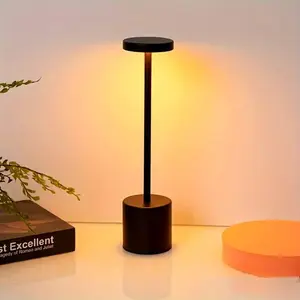 Touch Control Table Lamp, USB Rechargeable Dimming Desk Lamp, Decorative Light for Living Room Dining Table Bedroom Bedside Office, Dimmable Desk Lights