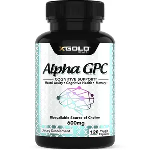 Alpha GPC Choline 600mg, Pure Nootropic Supplement Healthcare Dietary Vitamin