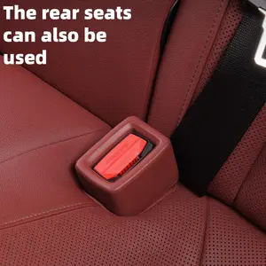 2-Piece Car Seat Belt Clip Protector Set, Anti-Collision and Scratch Protection Socket Cover Holder, Car Interior Accessories, Car Accessory
