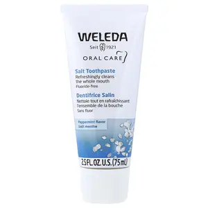 Weleda Oral Care, Salt Toothpaste, Fluoride Free, Peppermint, 2.5 fl oz (75 ml)