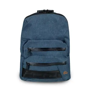 Mini - Denim 100% SMELL PROOF LOCKABLE DOUBLE ZIPPER MINI BACKPACK