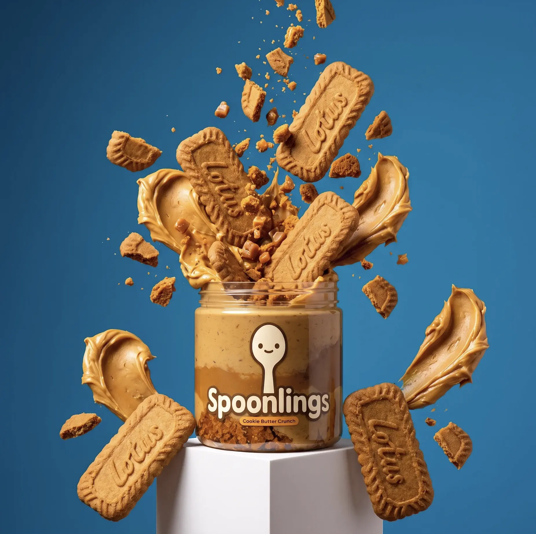 Cookie Butter Crunch Dubai Pistachio Dip by Spoonlings - Biscoff & Pistachio Dessert Spread, 16oz Cookie Butter Crunch Dubai Pistachio Dip by Spoonlings - Biscoff & Pistachio Dessert Spread, 16oz