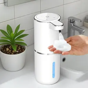 Automatic Foam Soap Dispenser, 380ML Wall Mounted Liquid Soap Dispenser with 4 Adjustable Foam Levels for Bathroom Kitchen Sink