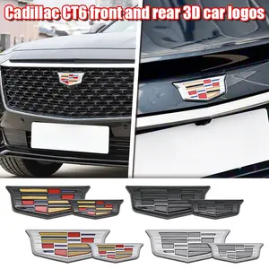 Cadillac Ct6 Car Specific 3D Front Rear Emblem, Steering Wheel Decoration Decal, Engine Hood Trunk Emblem, Fits Ct6 Series