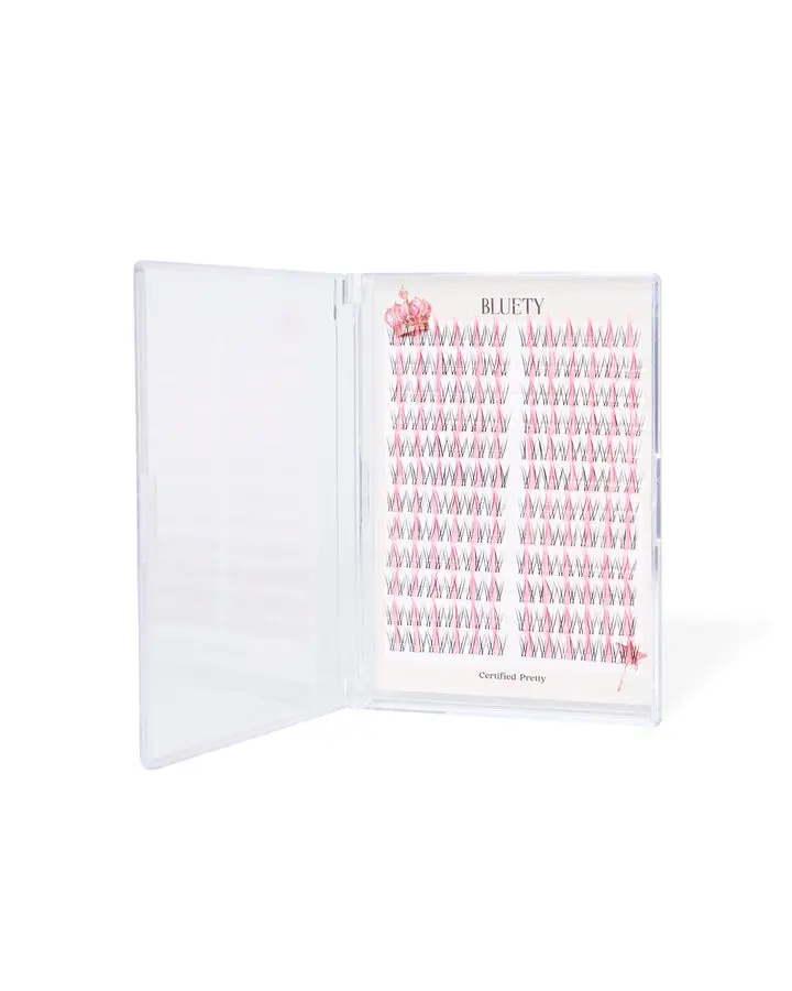 Certified Pretty | 13mm Cat Eye Lash, Color Lashes, Pink Lashes, Invisible Band, Vegan, Cruelty Free, Reusable