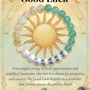 Protection Bracelet, Power Crystal Healing Bracelet, Unisex Spiritual Elastic Beaded Jewelry, Men and Women, Spirituality Accessory