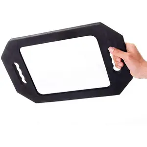 Double Handle Mirror - Large Hand Held Mirror(16.14" x 9.84") Barber Mirrors Handheld,Salon Hand Mirrors with Handle,Barbershop Hair Salon Equipment Hairstylist and Barber Accessories