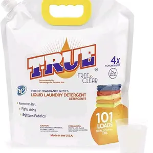 True Laundry Detergent  (50 Loads) - Liquid Laundry Detergent - Made in USA & Halal - 4x Concentrated