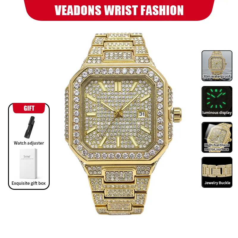 Luxury Watch Diamond Studded Watch SummerWins 4th of july accessories Hot Watch  Waterproof Fashionable and elegant, versatile for everyday, parties, or date nights — an ideal gift for birthdays, anniversaries, and special occasions