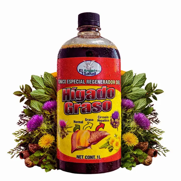 Hígado Graso Herbal Tonic 1L (33.3 Fl Oz) Natural Traditional Drink