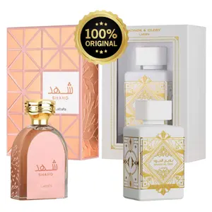 (Bundle) Lattafa Perfumes Badee Al Oud Honor & Glory & Lattafa Perfumes Shahd Combo Multipack 100ml 3.4oz each EDP Spray - Long Lasting