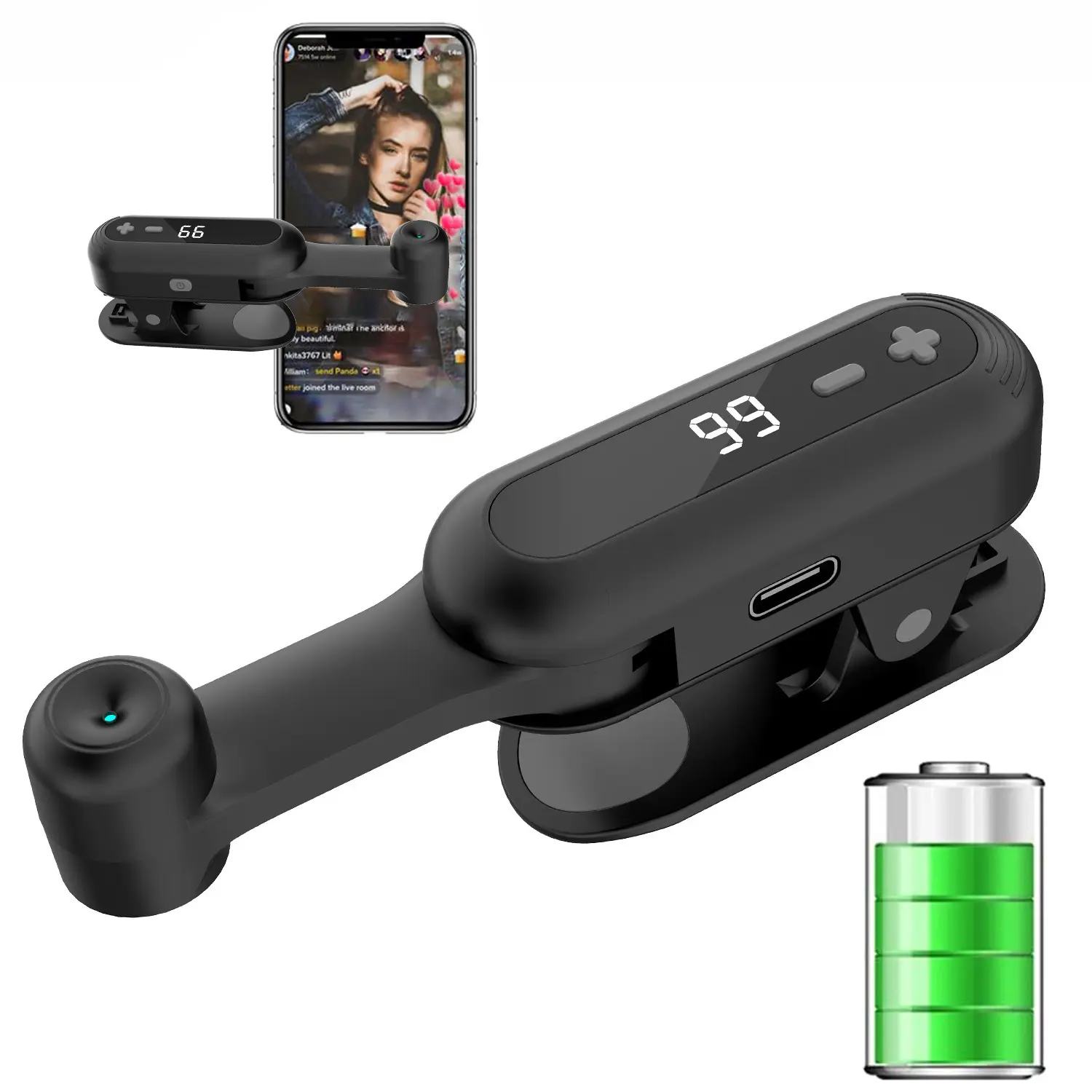 Pink Auto Clicker Compatible with iPhone, Adjustable Timing Auto Screen Tapper for Smartphones, Hands-Free Auto Tap Tool for TikTok Live Likes, Lightning Deals and Social Media Reward Tasks
