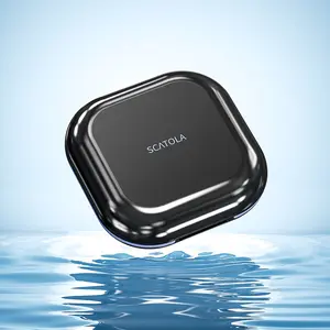 Square Orthodontic Retainer Storage Box, Breathable Design, Easy Cleaning, Includes Mirror, Ideal for Daily Use and Travel