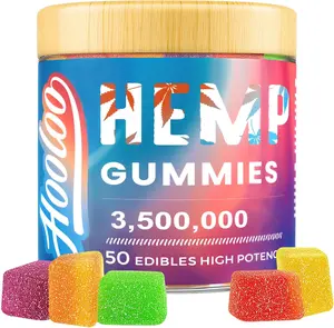 Hemp Gummies for Adults, 6 Fruity Flavors for Deep Bedtime, Relax, Hemp Gummy Infused Vitamins and Omega 3, Made in USA