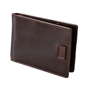 Front Pocket RFID Blocking Credit Card Holder with Money Clip for Men (Coffee)