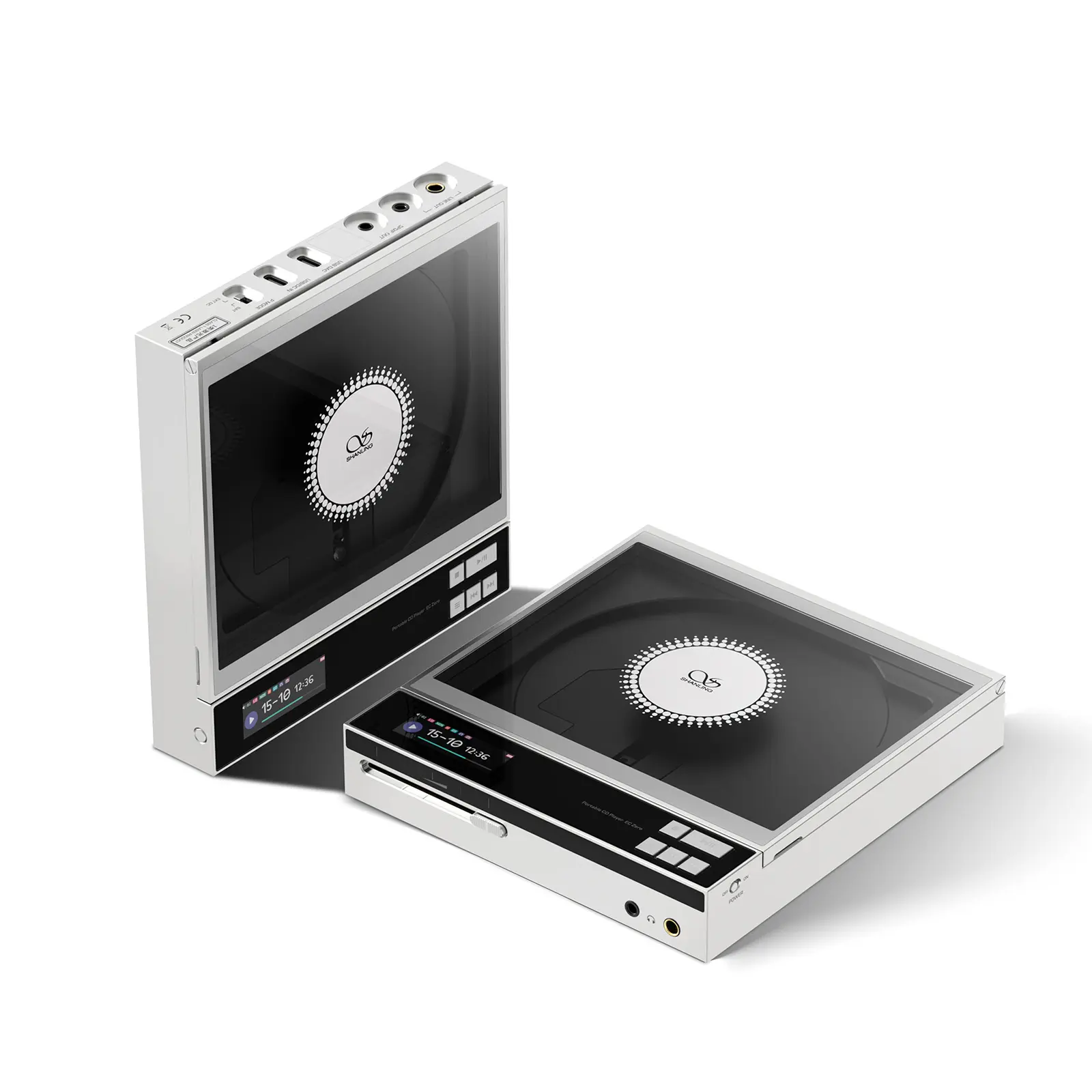 SHANLING EC Zero Portable CD Player,AK4493S DAC,Support 768kHz/32bit,DSD512,3.5/4.4mm/Coaxial/LINE Output,Support CD/USB DAC Input,Supports CD Ripping,5500mAh Battery,Up to 836mW@32Ω Output