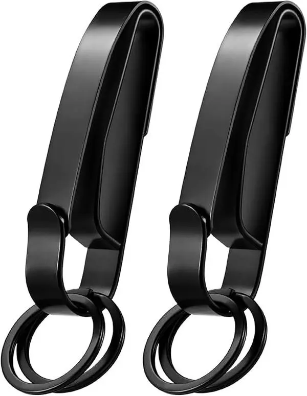 2-Pack Professional Duty Belt Clip Set, Durable High-Quality Key Keeper for Law Enforcement, Quick-Release, Fits 1-2.26 Inch Belts, Law Enforcement Stuff, Belt-Compatible