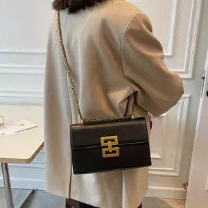 Women's Trendy Crossbody Bag, Small Luxury Versatile Square Chain Bag for Daily Use & Commuting