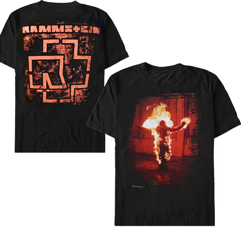 Rammstein Live Show Graphic Tee POD Heavy Metal Concert Shirt