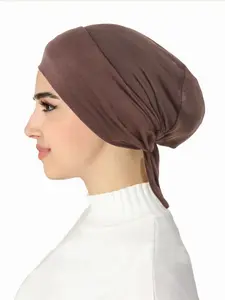 Women's Elastic Band Headscarf Hat, Turban Hijab, Multiple Colors Available, Fashionable Comfortable Cover-Up Cap, Stylish Hair Accessory