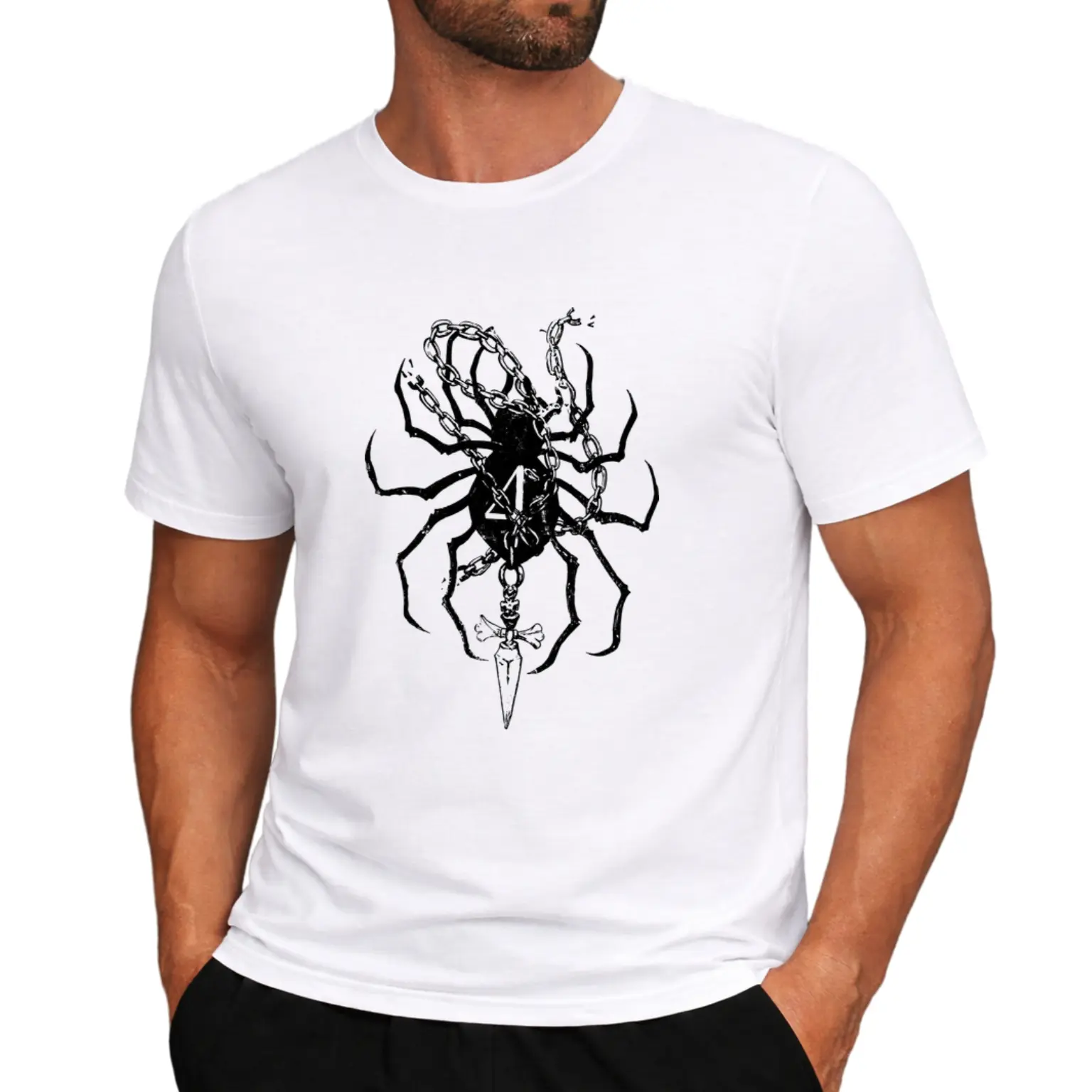 Y2k Phantom Troupe T-Shirt, Vintage Graphic Tees Gothic Grunge Y2k Emo Scene Clothes Men Streetwear,music,funny