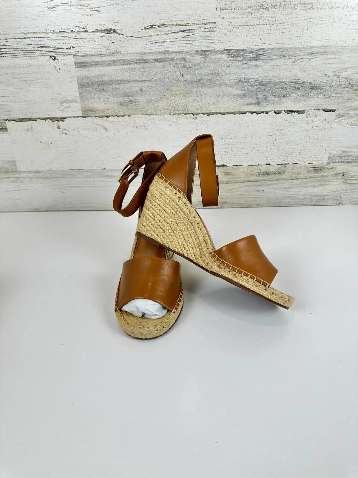 Vince Camuto womens Leera Espadrille Wedge Sandal, Tan,Size 9