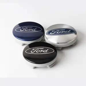 4pcs 54mm Car Wheel Center Caps Tyre Rim Hub Cover Stickers Car Decals Badge For Ford Mustang Kuga Fiesta Mondeo Edge Ecosport Ranger ST Racing Fusion Transit TDY Explorer Escape Shelby Taurus Ghia RS Focus MK1 MK2 MK3