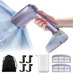 Vacuum Steamer for Clothes, 3500Pa Suction Handheld Clothes Steamer,Equipped with multiple modes,Portable Travel Steamers for Clothes, Steaming & Ironing 2 in 1,400ml Water  (for 110-120V)