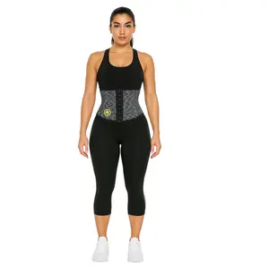 FitnFem Women’s High Waist Leggings Neoprene Fabric Shapewear Adjustable Hook Design Comfortable Support for Workout & Summer Wear Womenswear Everyday Girdle Highwaist Shaper Clothes