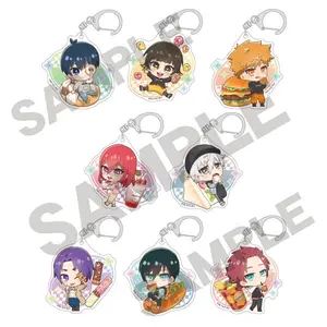 Bluelock trading acrylic keychain CharaPeko (mystery pack)