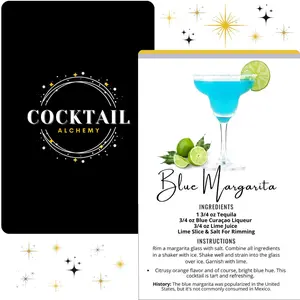 Cocktail Alchemy Recipe Cards Set - 100+ Premium Bartender Flashcards