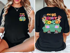 The Big Comfy Couch Retro TV Characters and Couch Unisex T-shirt, TV Show Fan Shirt, Nostalgic Tee, Gift for Girl, Loonette & Molly