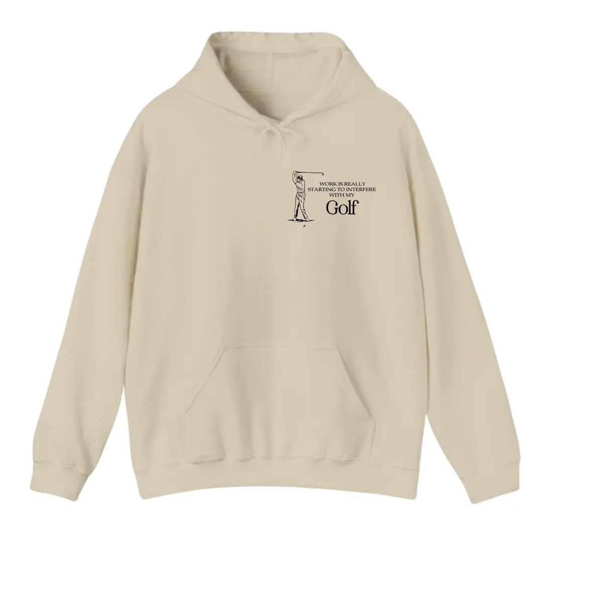 Work Is Really Starting To Interfere With My Golf Graphic Hoodie For Men For Women, Lightweight Cotton Hoodie, Funny Unisex Gift Apparel.