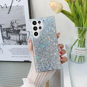 Bling Glitter Protective Phone Case For Samsung Galaxy S26 S25 S24 S23 S22 S21 FE S24 Plus Ultra 5G Shiny Sequins Soft Silicone Cover