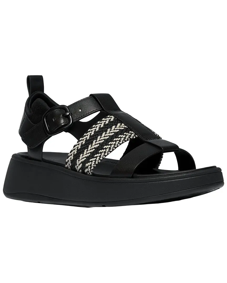 FitFlop F-Mode V Weave/Leather Fisherman Sandal