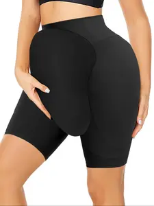 Women's High Waist Zipper Butt Lifting Abdomen Control Seamless Underwear, Comfortable Elastic Square Leg Panties Postpartum Shaping Pants