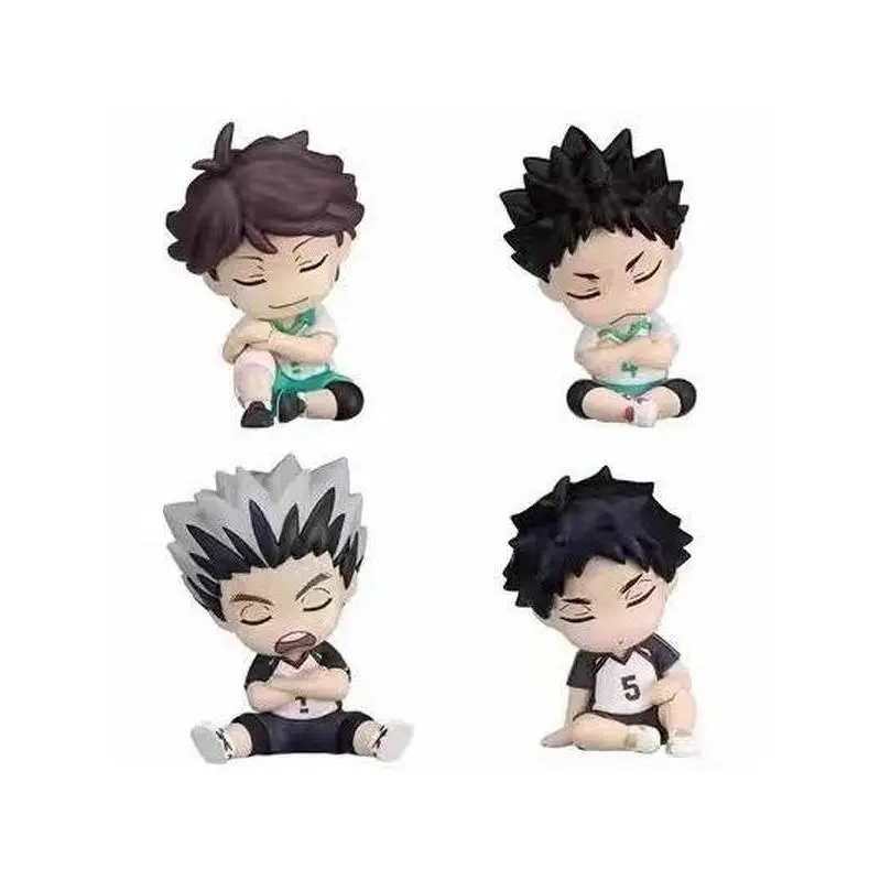 Genuine Action Figure 2 Haikyuu Sleep Style iwaizumi hajime Akaashi Keiji Oikawa Tooru Kotaro Bokuto Gacha Toy