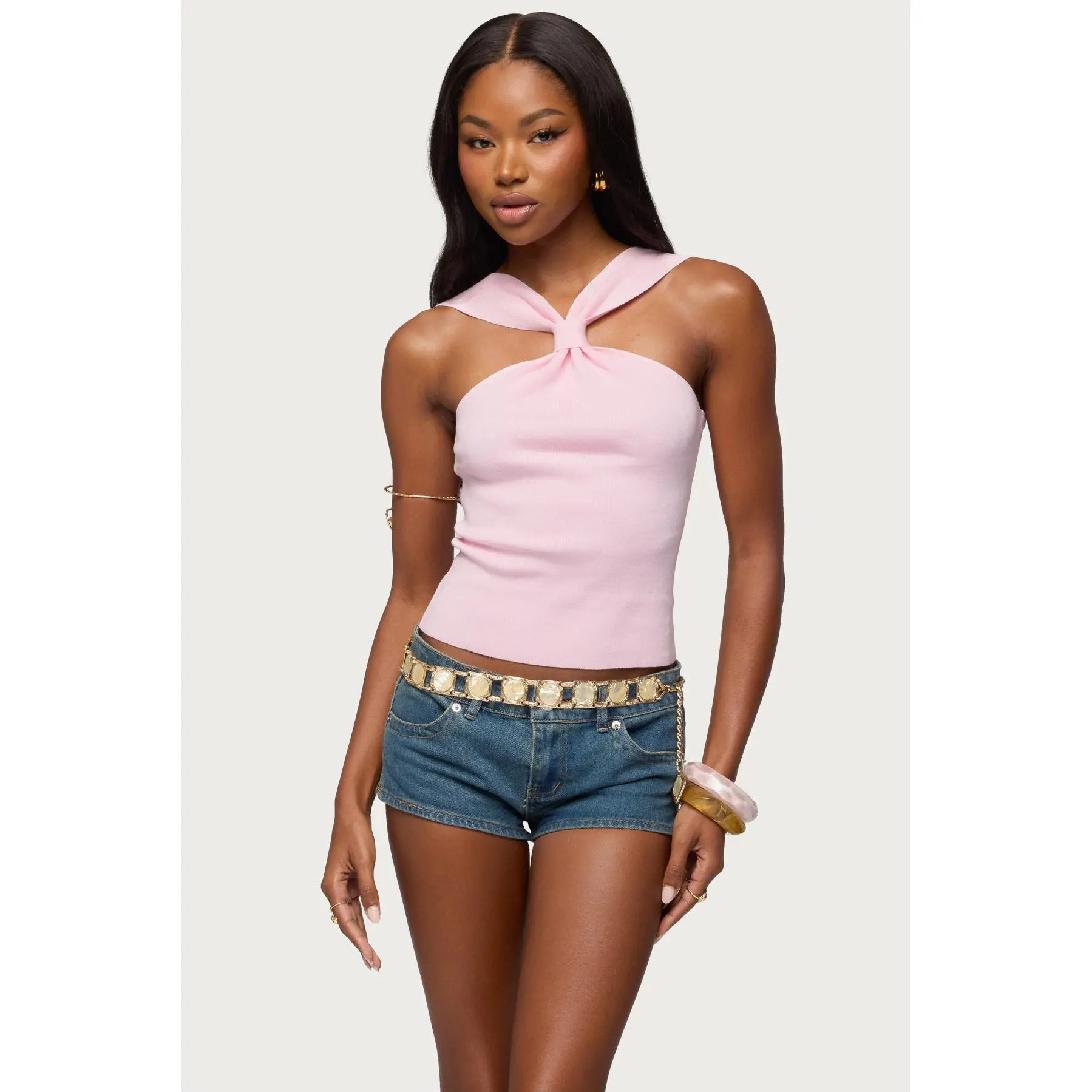 Kerren Knotted Knit Top