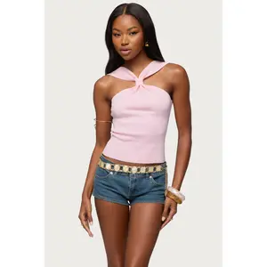 Kerren Knotted Knit Top