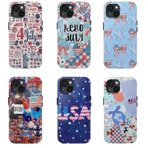 4th Of July Phone Case for iPhone Stylish TPU Case with Comfortable Grip and Button Protection, Case Cover For iPhone 16 15 14 13 12 11